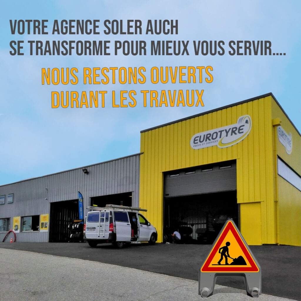 Nous restons ouverts durant les travaux